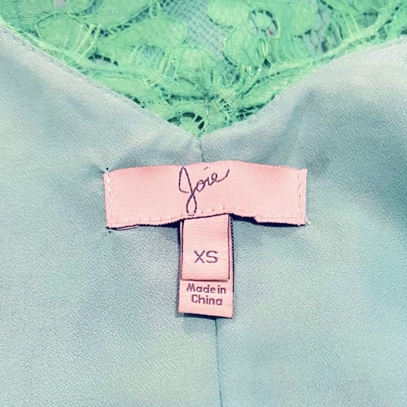 Joie Green Lace Cocktail Dress X-Small - Picture 4 of 4